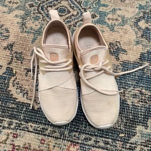 Light pink C9 champion athletic shoes white sole.